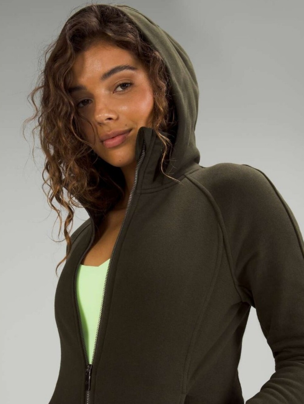 Lululemon Hooded Radiant Jacket Full-Zip Hoodie Dark Olive/ 8 - Picture 8 of 11